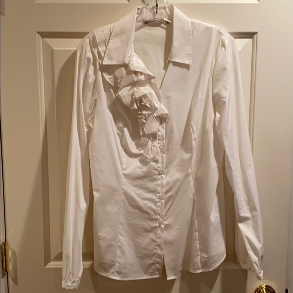 White Demoiselle blouse button down